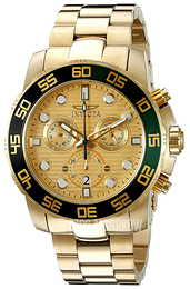 Invicta Pro Diver Żółte złoto/Stal w odcieniu złota Ø50 mm 21554