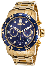 Invicta Pro Diver Niebieski/Stal w odcieniu złota Ø48 mm 21923