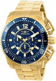 Invicta Pro Diver Niebieski/Stal w odcieniu złota Ø48 mm 21954