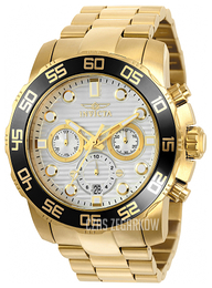 Invicta Pro Diver Srebrny/Stal w odcieniu złota Ø50 mm 22229