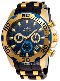 Invicta Pro Diver Niebieski/Stal w odcieniu złota Ø50 mm 22341