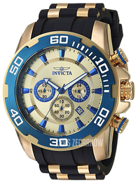 Invicta Pro Diver Żółte złoto/Stal w odcieniu złota Ø50 mm 22343