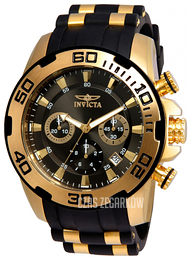 Invicta Pro Diver Szary/Stal w odcieniu złota Ø50 mm 22344