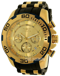 Invicta Pro Diver Żółte złoto/Stal w odcieniu złota Ø50 mm 22345