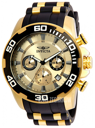 Invicta Pro Diver Żółte złoto/Stal w odcieniu złota Ø50 mm 22346