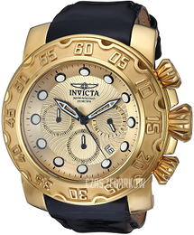 Invicta Żółte złoto/Skóra Ø52 mm 22492