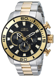 Invicta Pro Diver Czarny/Stal w odcieniu złota Ø48.5 mm 22588