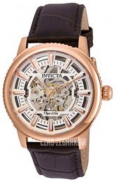 Invicta Srebrny/Skóra Ø42 mm 22612