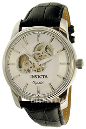 Invicta Srebrny/Skóra Ø44 mm 22616