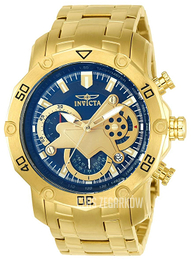 Invicta Pro Diver Niebieski/Stal w odcieniu złota Ø50 mm 22765