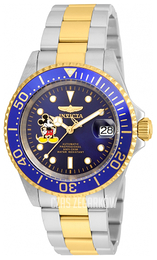 Invicta Niebieski/Stal w odcieniu złota Ø40 mm 22778
