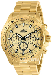 Invicta Speedway Żółte złoto/Stal w odcieniu złota Ø48 mm 22783