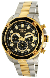 Invicta Aviator Czarny/Stal w odcieniu złota Ø49 mm 22806