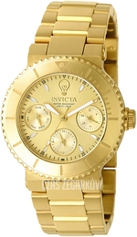 Invicta Gabrielle Union Żółte złoto/Stal w odcieniu złota Ø34 mm 22895
