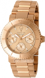 Invicta Gabrielle Union Różowe złoto/Stal w kolorze różowego złota Ø34 mm 22896
