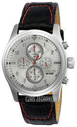 Invicta Aviator Srebrny/Skóra Ø44 mm 22976