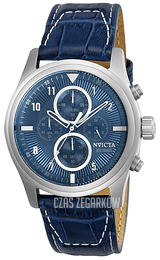 Invicta Aviator Niebieski/Skóra Ø44 mm 22977