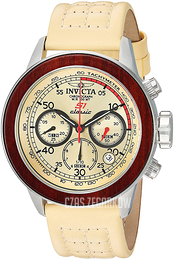 Invicta S1 Rally Żółte złoto/Skóra Ø49 mm 23064