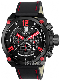 Invicta Jason Taylor Czarny/Skóra Ø50 mm 23294
