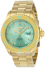 Invicta Pro Diver Zielony/Stal w odcieniu złota Ø43 mm 23395