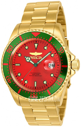 Invicta Pro Diver Czerwony/Stal w odcieniu złota Ø43 mm 23397