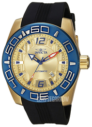 Invicta Aviator Żółte złoto/Guma Ø50 mm 23532