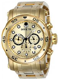 Invicta Pro Diver Żółte złoto/Stal w odcieniu złota Ø48 mm 23652