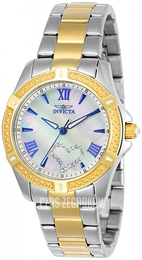 Invicta Angel Biały/Stal w odcieniu złota Ø34.5 mm 23656