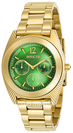 Invicta Angel Zielony/Stal w odcieniu złota Ø38.5 mm 23749