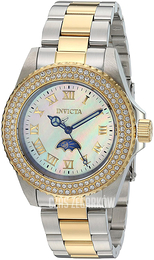 Invicta Biały/Stal w odcieniu złota Ø40 mm 23831