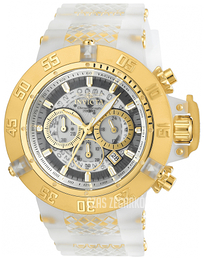Invicta Subaqua Biały/Stal w odcieniu złota Ø50 mm 24361