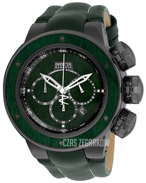 Invicta Reserve Zielony/Skóra Ø52 mm 24438
