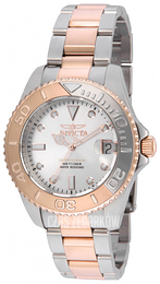 Invicta Pro Diver Srebrny/Stal w kolorze różowego złota Ø38 mm 24633