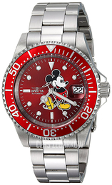 Invicta Czerwony/Stal Ø40 mm 24759