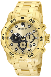 Invicta Pro Diver Żółte złoto/Stal w odcieniu złota Ø48 mm 24850