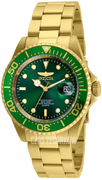 Invicta Pro Diver Zielony/Stal w odcieniu złota Ø40 mm 24948