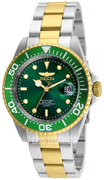 Invicta Pro Diver Zielony/Stal w odcieniu złota Ø40 mm 24950
