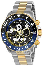 Invicta Czarny/Stal w odcieniu złota Ø44 mm 24954