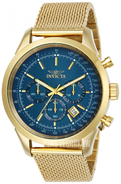 Invicta Speedway Niebieski/Stal w odcieniu złota Ø45 mm 25224
