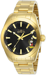 Invicta Disney Czarny/Stal w odcieniu złota Ø42 mm 25238
