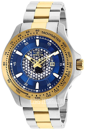 Invicta Speedway Niebieski/Stal w odcieniu złota Ø48 mm 25338
