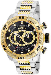 Invicta Subaqua Czarny/Stal w odcieniu złota Ø50 mm 25481