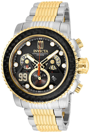 Invicta Jason Taylor Czarny/Stal w odcieniu złota Ø48 mm 25677