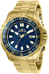 Invicta Pro Diver Niebieski/Stal w odcieniu złota Ø48 mm 25793