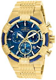 Invicta Bolt Niebieski/Stal w odcieniu złota Ø51 mm 25866