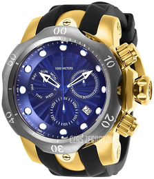 Invicta Venom Niebieski/Stal w odcieniu złota Ø53.7 mm 25899