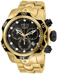 Invicta Reserve Czarny/Stal w odcieniu złota Ø52.5 mm 25979