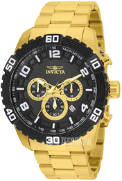 Invicta Czarny/Stal w odcieniu złota Ø48 mm 25982