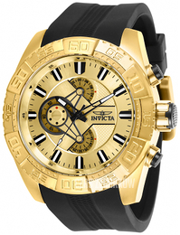 Invicta Pro Diver Żółte złoto/Guma Ø50 mm 25998