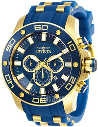 Invicta Pro Diver Niebieski/Stal w odcieniu złota Ø50 mm 26087